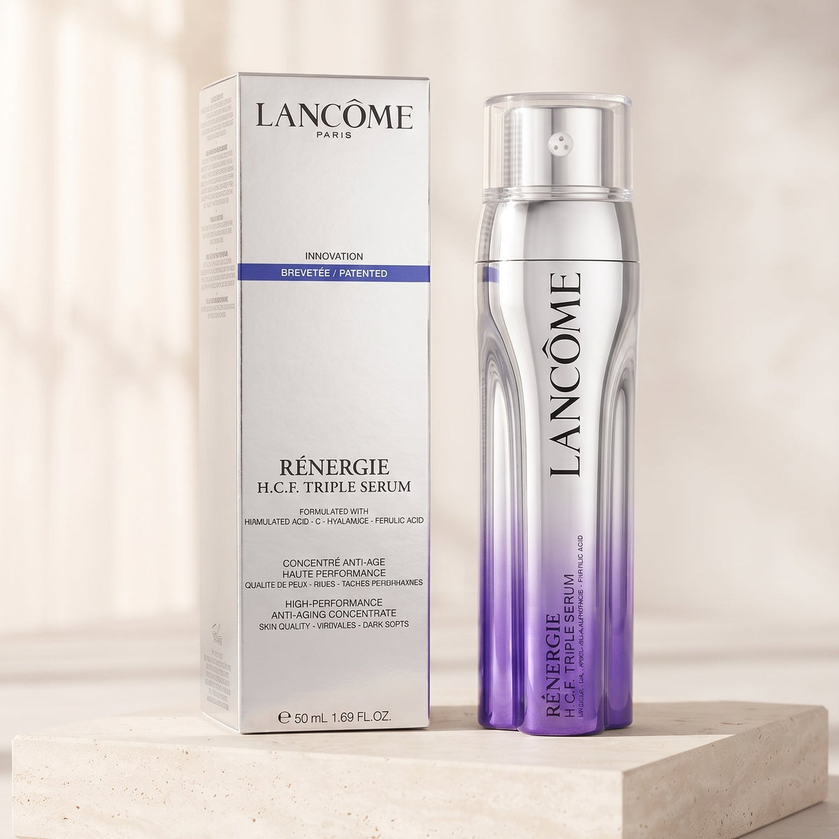 NEW Lancôme Rénergie H.C.F. Triple Serum 1.69 oz / 50ml Anti-Aging Face Serum with Box Authentic