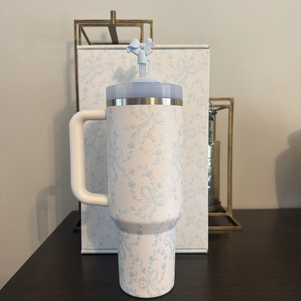 Stanley x LoveShack Fancy Winter Ice Blue Bow Coquette 40oz