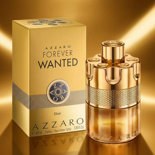 Azzaro Forever Wanted Elixir Parfum 100ml luxury product shot