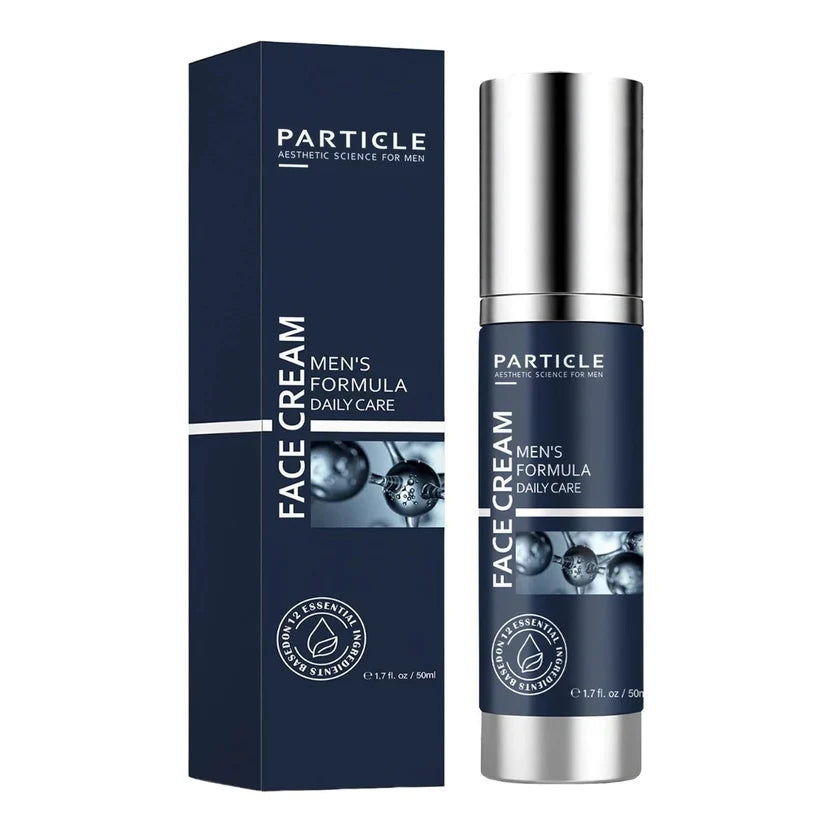 Particle Face Cream for Men bottle and box